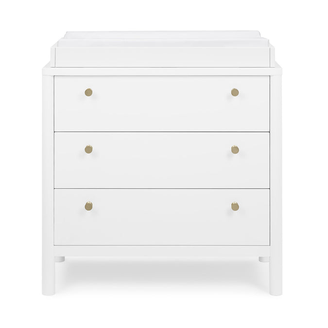 Bianca White (130) 7-Remy 3 Drawer Dresser with Changing Top