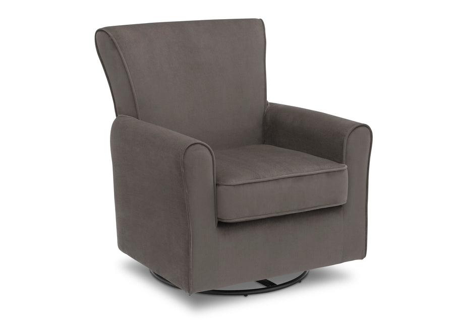 Grey Velvet (950) 18-Elena Nursery Glider Swivel Rocker Chair