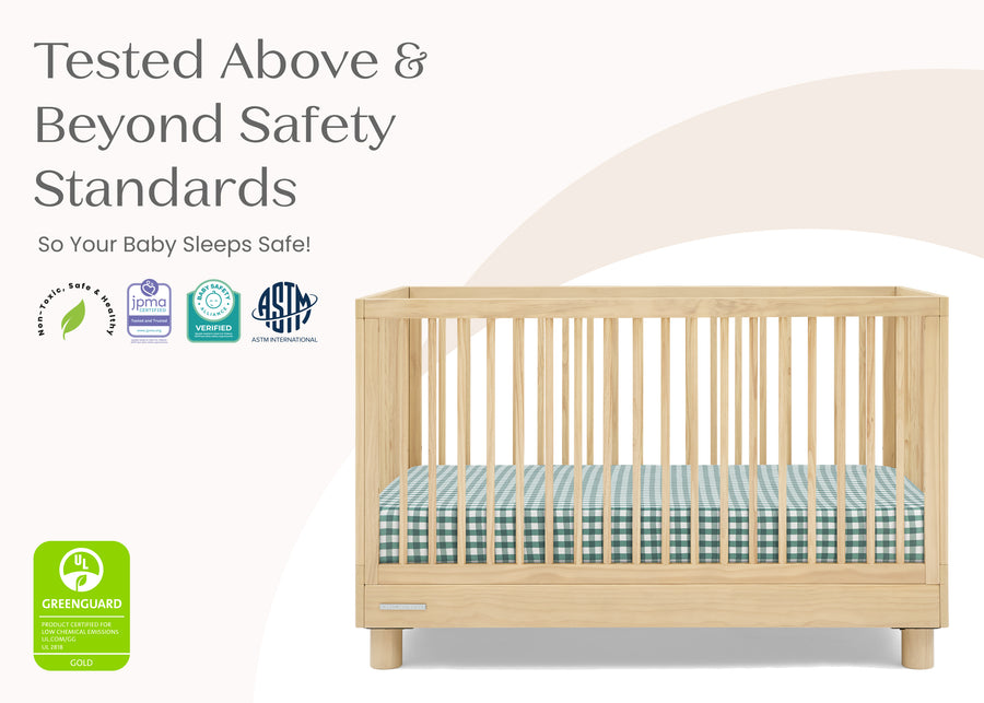 Natural Sandstone (1544) 8-Ari 4-in-1 Convertible Crib