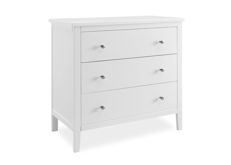 Bianca White (130) 3-Campbell 3 Drawer Dresser