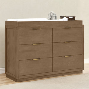 Forever 6 Drawer Dresser with Interlocking Drawers - Naturals Collection 18-Forever 6 Drawer Dresser with Interlocking Drawers - Naturals Collection