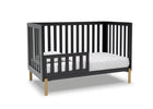 Midnight Grey with Metal (1361) 12-Hendrix 4-in-1 Convertible Crib