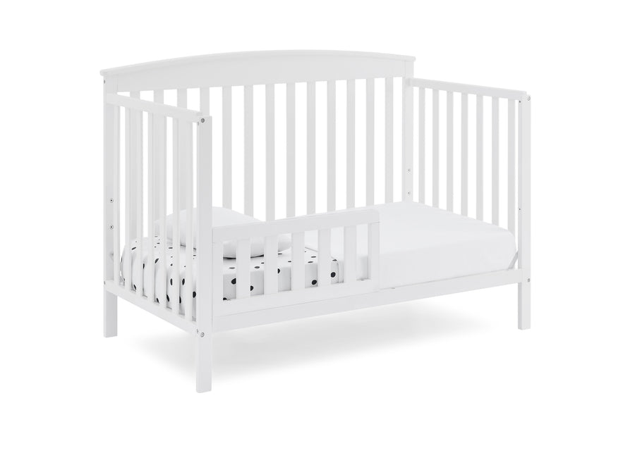 Bianca White (130) 28-Hanover 6-in-1 Convertible Baby Crib