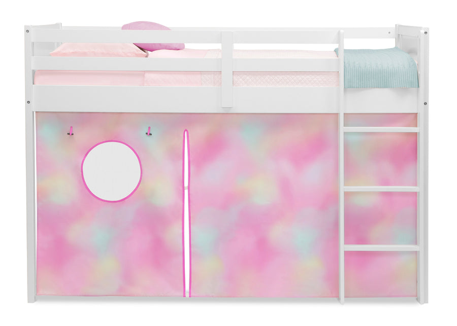 Tie-Dye (5055) 4-Bed Tent - Curtain Set for Twin Loft or Bunk Bed (Bed Sold Separately)