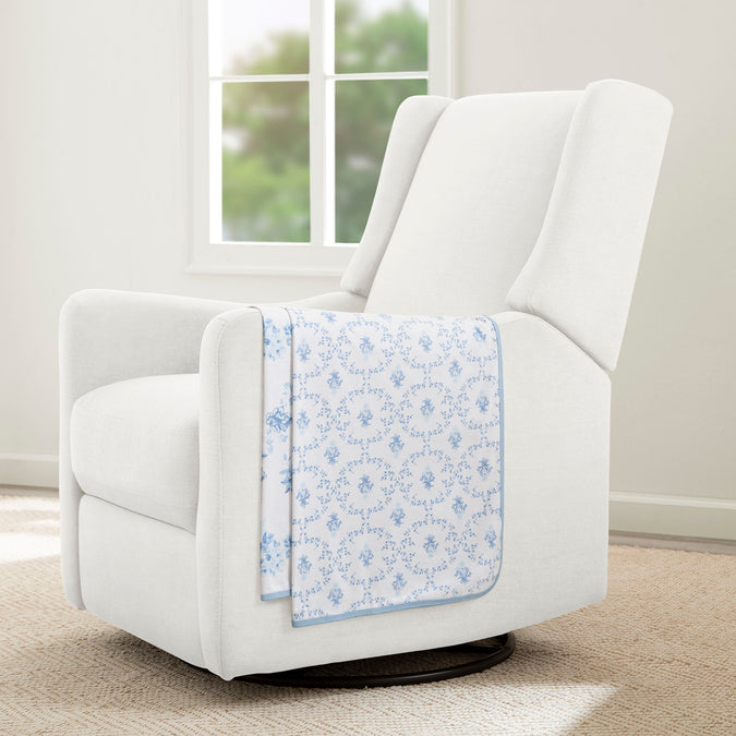 Blue Botanicals (3035) 11-100% Organic Jersey Cotton Baby Receiving Blankets - 2 Pack