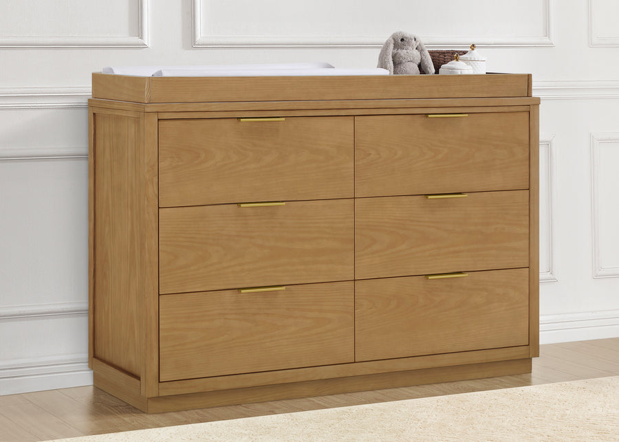 Acorn (755) 1-Forever 6 Drawer Dresser with Interlocking Drawers - Naturals Collection