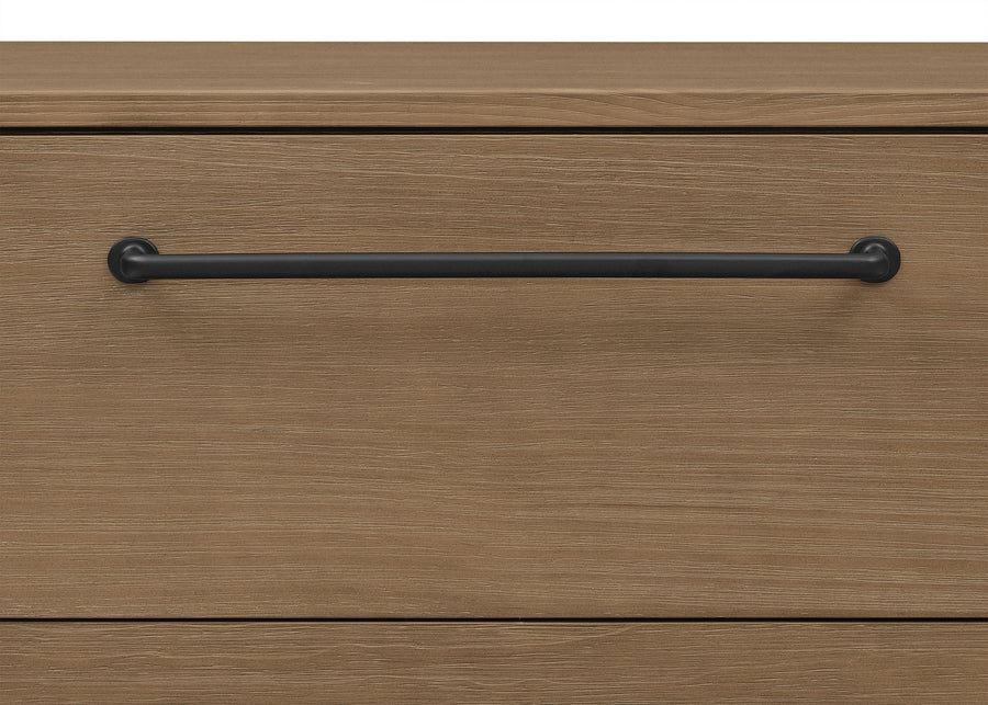 Aged Oak (845) 17-Rustic 3 Drawer Dresser with Interlocking Drawers