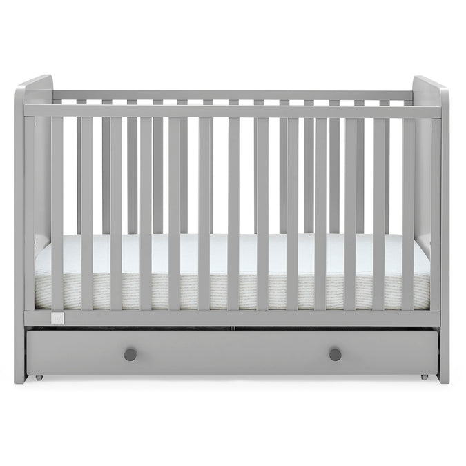 DCB: Grey with Dark Grey (1478) 24-babyGap Graham 4-in-1 Convertible Crib with Storage Drawer