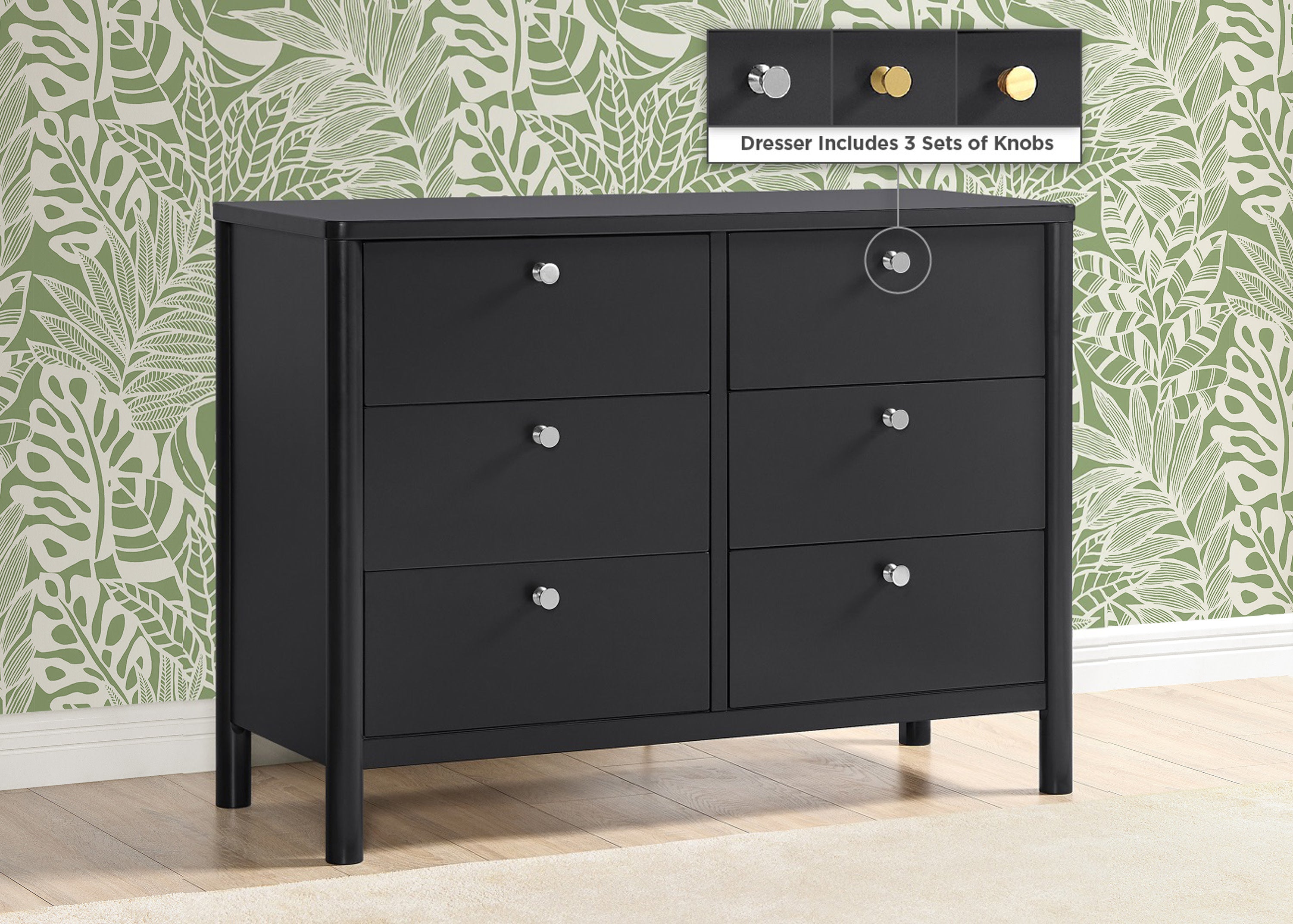 Interlocking Drawers Brooks 6 Drawer Dresser with Interlocking Drawers | Delta Children