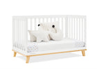 Bianca White with Natural (123) 29-Frankie 4-in-1 Convertible Crib