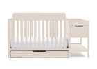 Soft Beige (1560) 9-Maya 5-in-1 Convertible Crib and Changer with Storage
