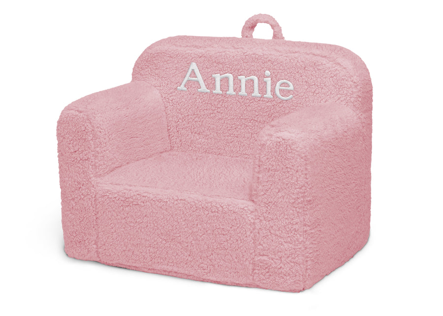 Pink Sherpa (5032) 27-Personalized Cozee Sherpa Chair for Kids