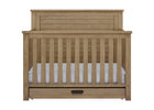 Rustic Acorn (1383) 2-Caden 6-in-1 Convertible Crib with Trundle Drawer