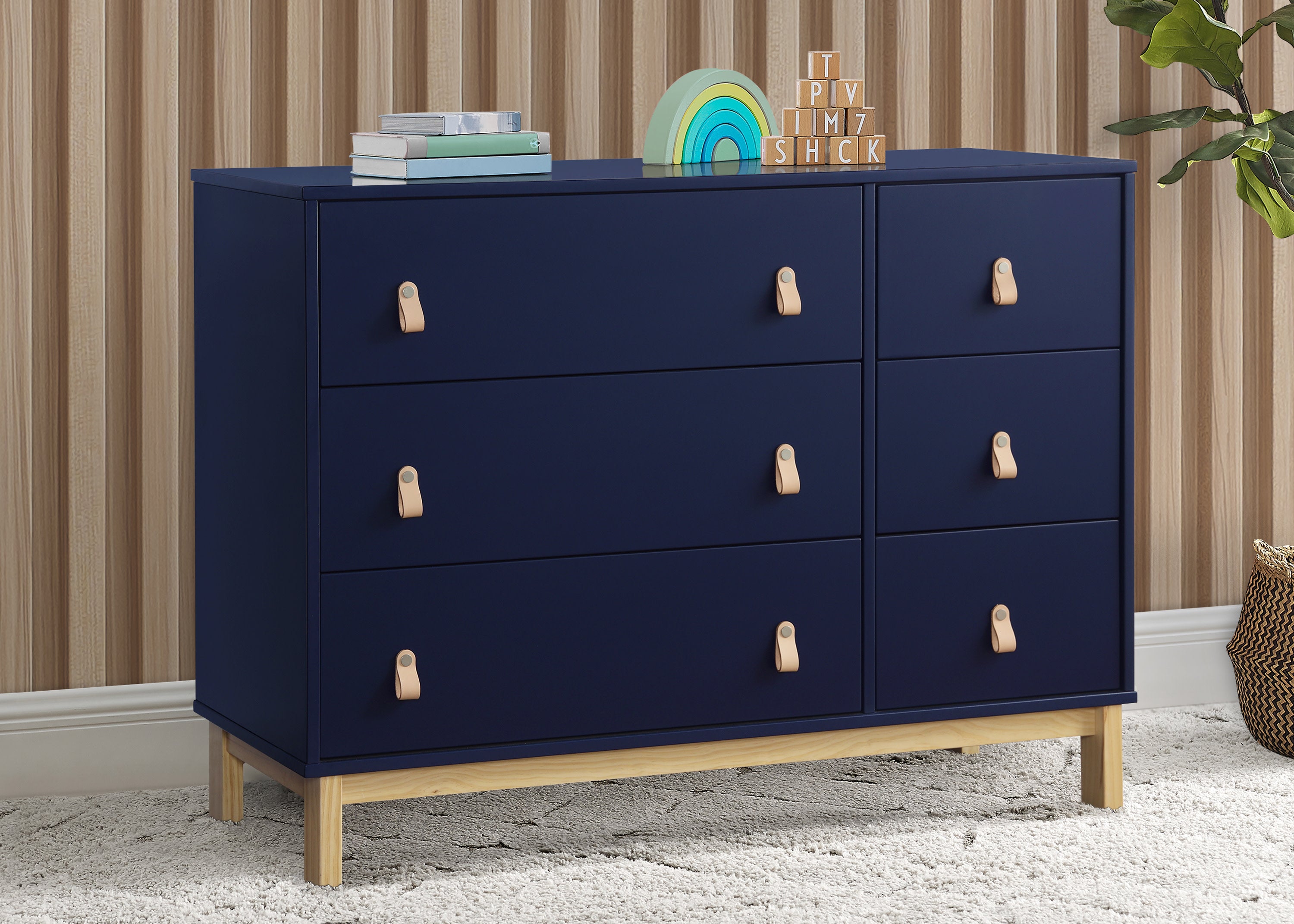 babyGap Legacy 6 Drawer Dresser with Leather Pulls Delta Children