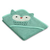 DCB: Light Teal Owl (1258) 19-Baby Hooded Bath Towel