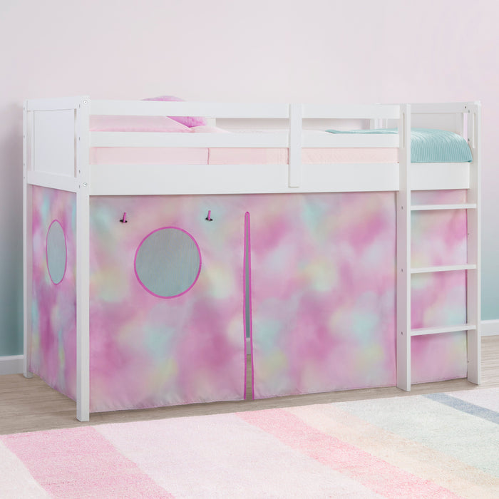 Tie-Dye (5055) 3-Bed Tent - Curtain Set for Twin Loft or Bunk Bed (Bed Sold Separately)