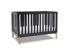 Midnight Grey with Metal (1361) 11-Hendrix 4-in-1 Convertible Crib