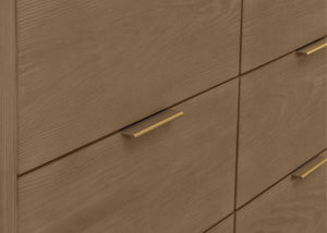 Aged Oak (845) 5-Forever 6 Drawer Dresser with Interlocking Drawers - Naturals Collection