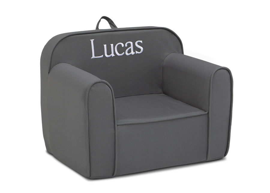 Dark Grey (23C) 21-Personalized Cozee Chair for Kids