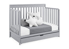 Grey (026) 15-Mercer 6-in-1 Convertible Crib with Storage Trundle