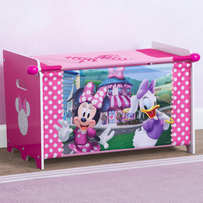 Minnie Mouse (1063) 1-Minnie Mouse Toy Box with Retractable Fabric Top
