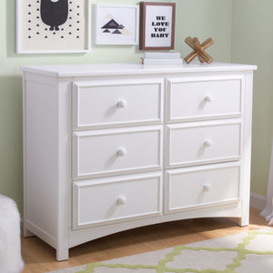 Summit 6 Drawer Dresser with Interlocking Drawers 23-Summit 6 Drawer Dresser with Interlocking Drawers