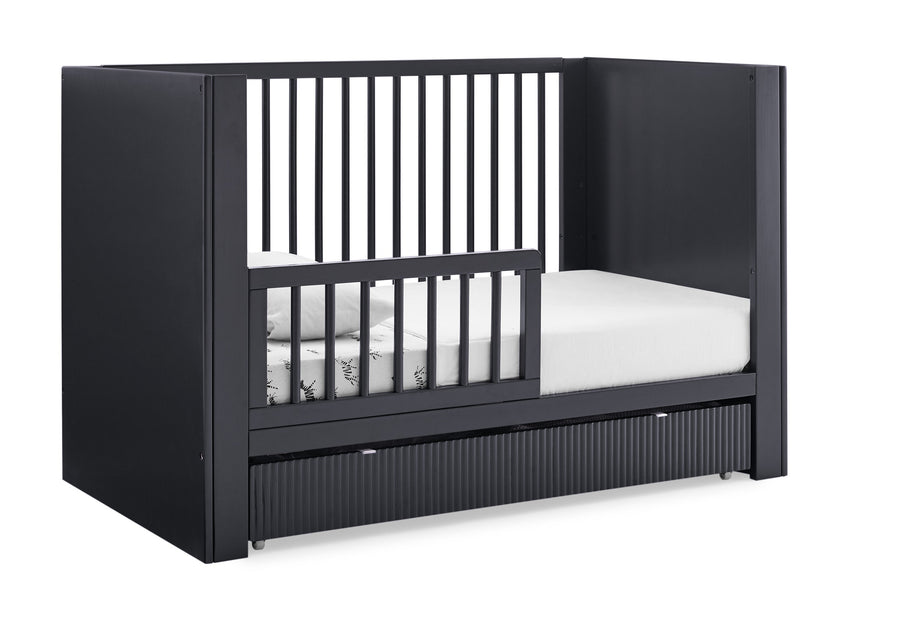 Midnight Grey (1360) 20-Cassie 4-in-1 Convertible Crib with Underdrawer