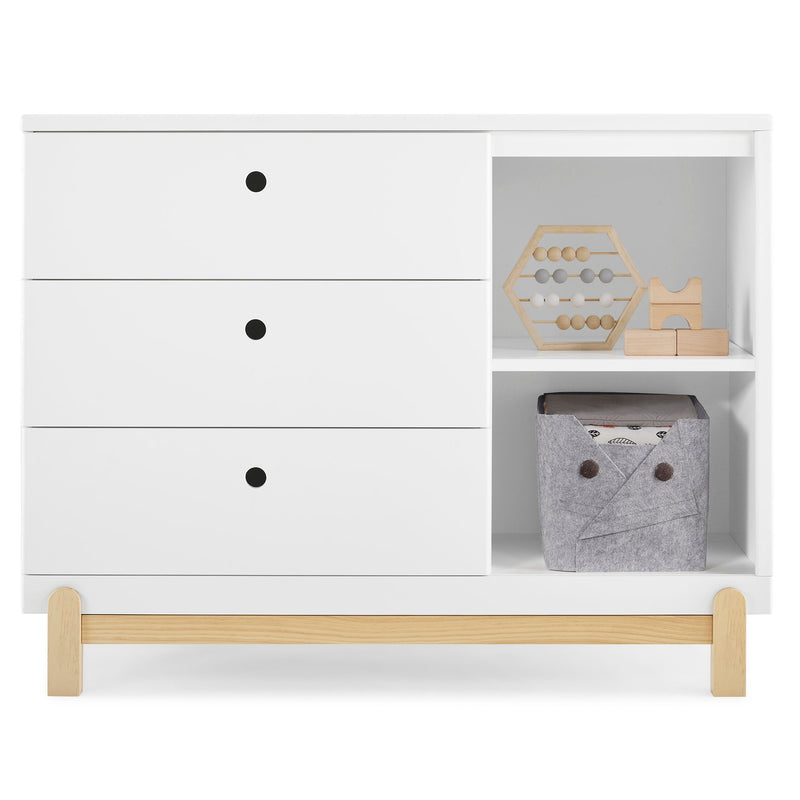 Poppy 3 Drawer Dresser with Cubbies