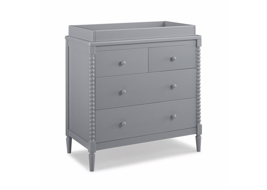 Grey (026) 13-Saint 4 Drawer Dresser with Changing Top