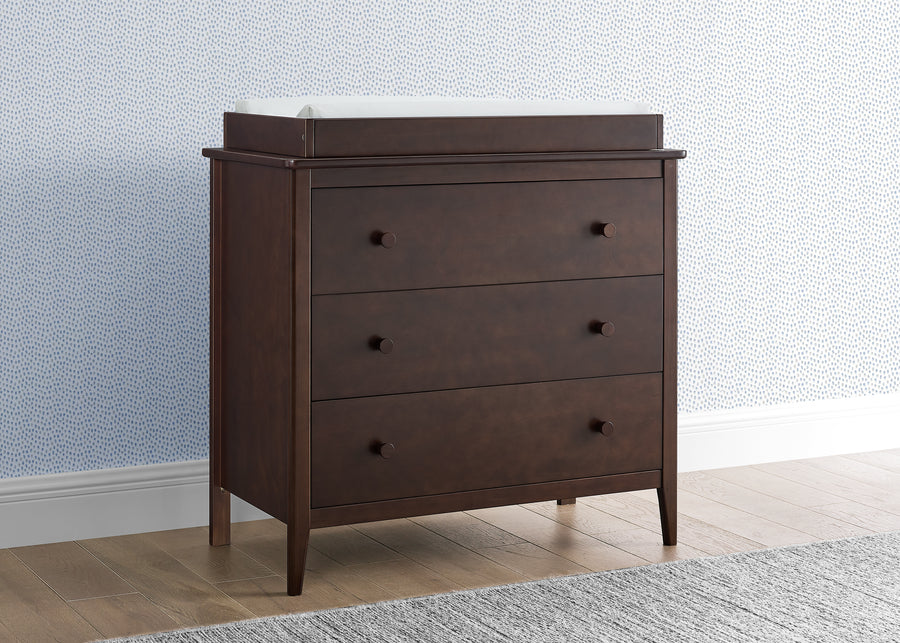 Walnut Espresso (1324) 5-Casey 3 Drawer Dresser