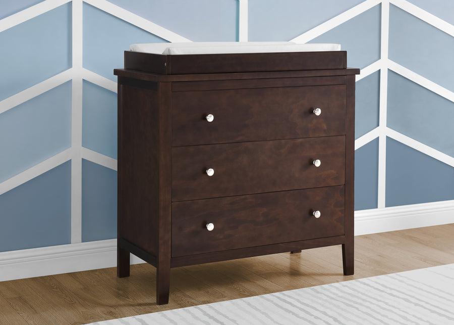 Walnut Espresso (1324) 11-Campbell 3 Drawer Dresser