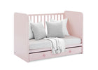 Blush Pink with Dark Pink (1480) 6-babyGap Graham 4-in-1 Convertible Crib with Storage Drawer