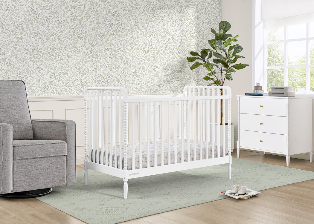 Lily 4-in-1 Convertible CribBianca White (130)