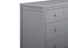 Grey (026) 11-Saint 4 Drawer Dresser with Changing Top