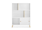Bianca White with Natural (123) 17-Hudson Bookcase