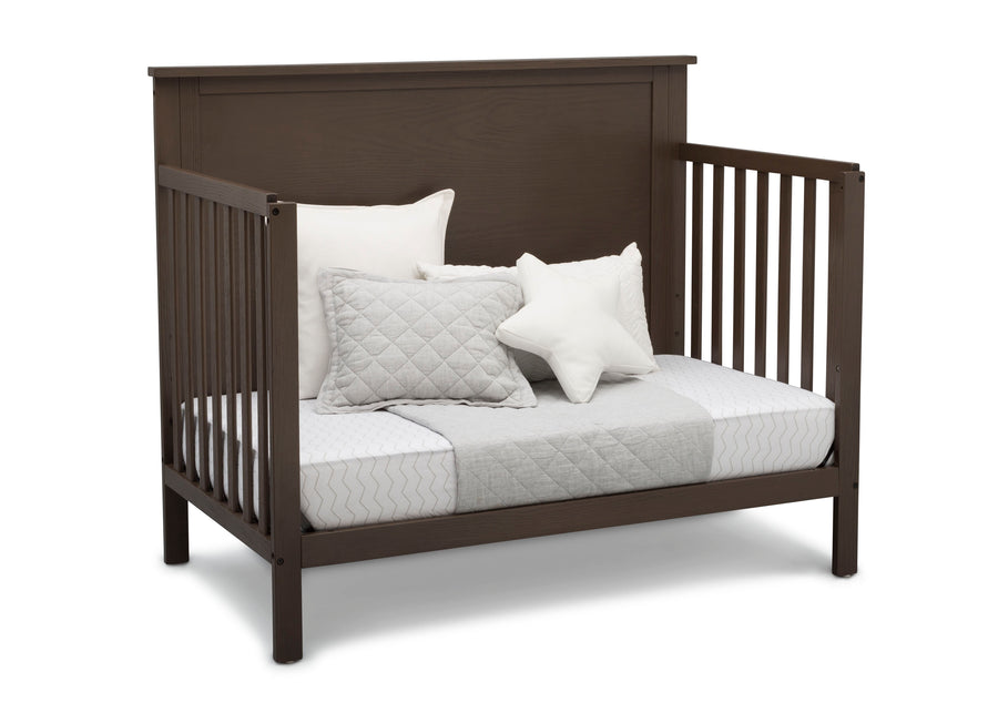 Textured Cocoa (1350) 18-Middleton 4-in-1 Convertible Baby Crib