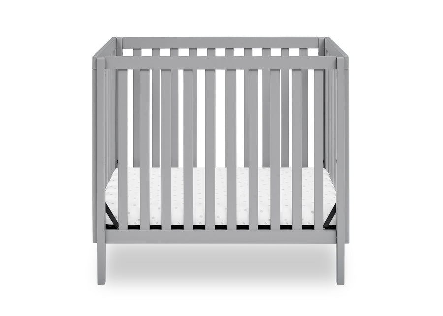Grey (026) 6-Gio Mini Crib with 2.75-Inch Mattress