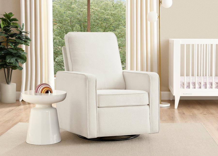 Oatmeal (1523) 16-Luna Nursery Swivel Glider