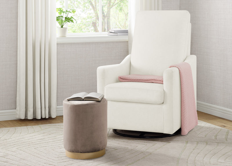 Andie Nursery Glider Swivel Chair with LiveSmart Fabric