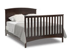 Wooden crib with white bedding on a white background 27-Archer 4-in-1 Convertible Crib
