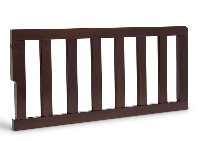 Brown wooden bed rail on a white background 55-Toddler Guardrail (0081)