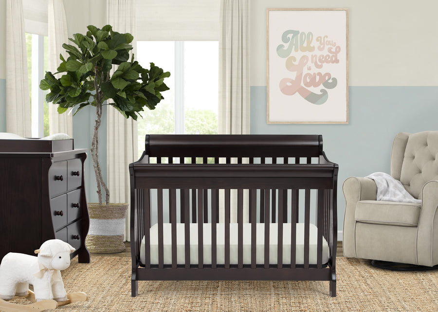Dark Chocolate (207) 10-Canton 4-in-1 Crib