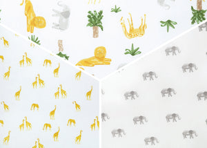 Safari Friends (3414) 12-Fitted Crib Sheets - 3 Pack