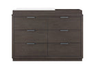 Rustic Grey (084) 14-Forever 6 Drawer Dresser with Interlocking Drawers - Naturals Collection