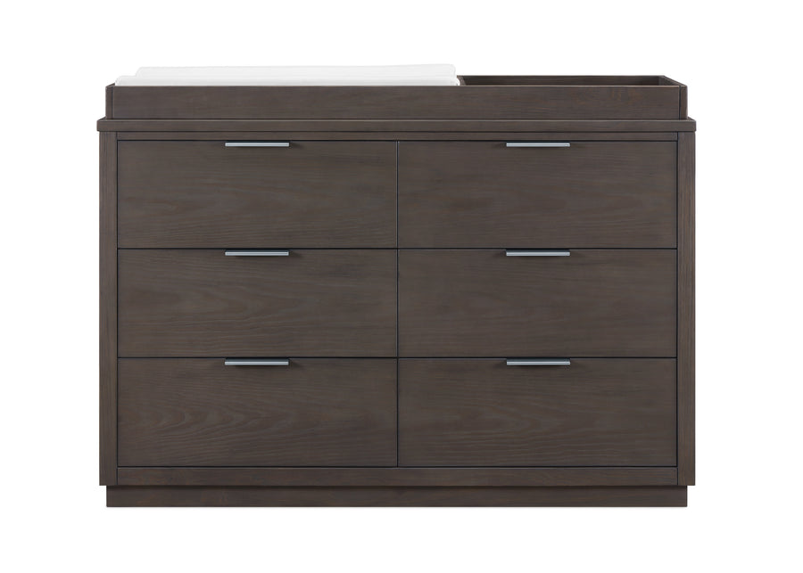 Rustic Grey (084) 14-Forever 6 Drawer Dresser with Interlocking Drawers - Naturals Collection