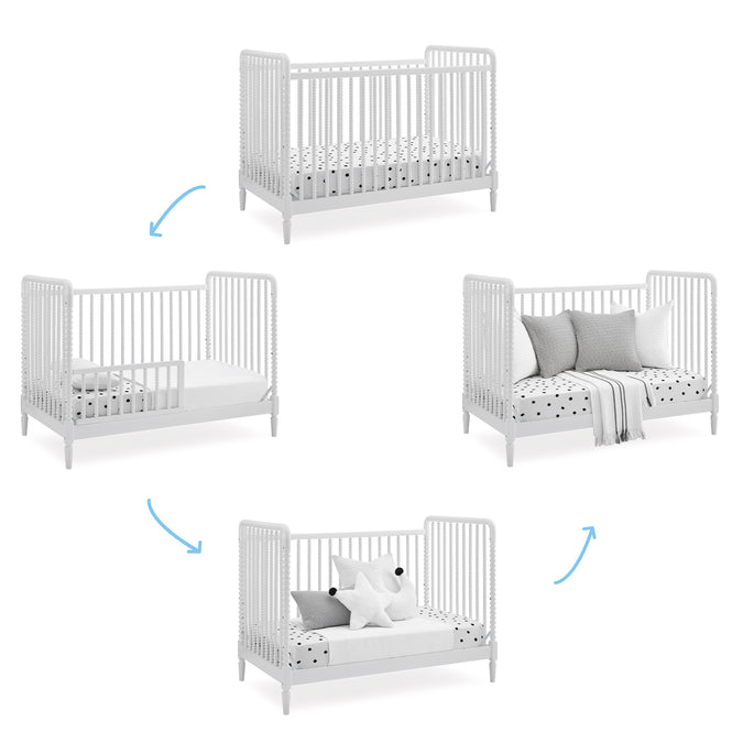Bianca White (130) 5-Saint 4-in-1 Convertible Crib