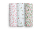 Pink Floral (3034) 14-Fitted Crib Sheets - 3 Pack
