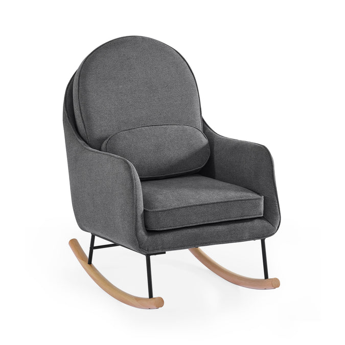 DCB: Stone Grey with Black & Natural (1420) 6-Ella Rocker with LiveSmart Evolve Fabric
