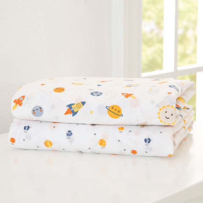 Space Exploration (3235) 3-Space Exploration Fitted Crib Sheets - 2 Pack