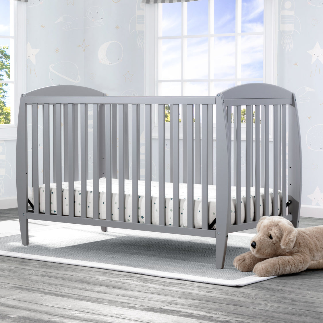 Delta Children Grey (026) Taylor 4-in-1 Convertible Crib (W10040)